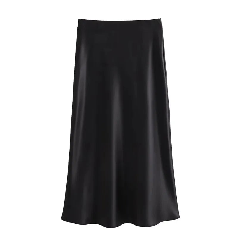 Jupe Midi Satin