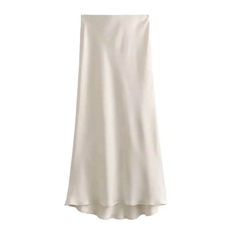 Jupe Midi Satin