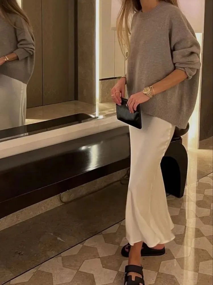 Jupe Midi Satin